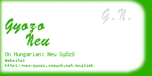 gyozo neu business card